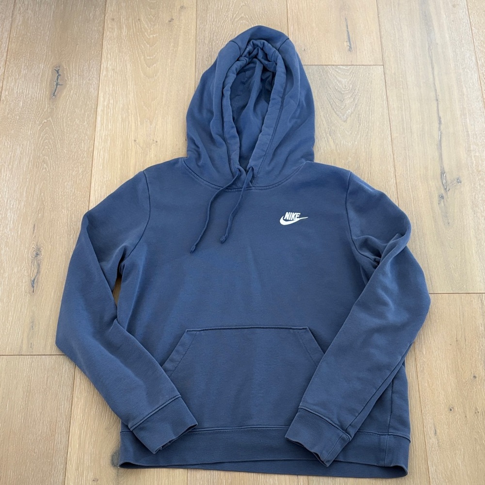 Nike Men's Blue Hoodie- Small